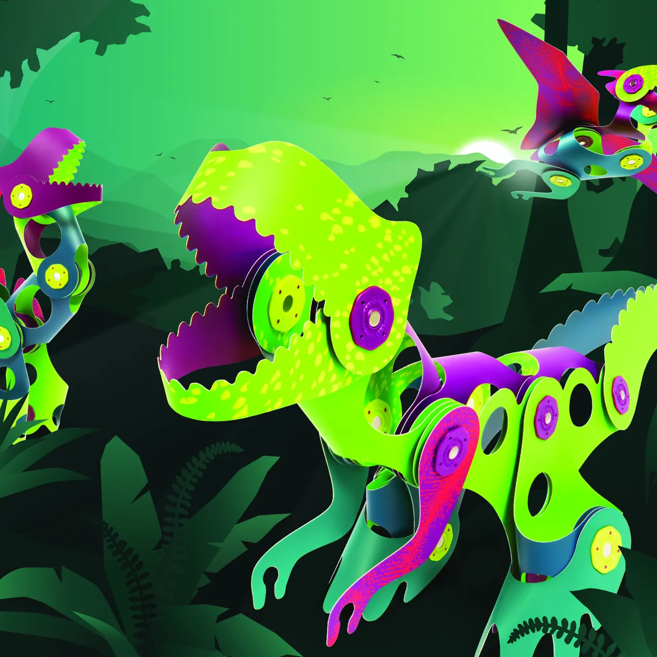 Dino Discovery Pack creations